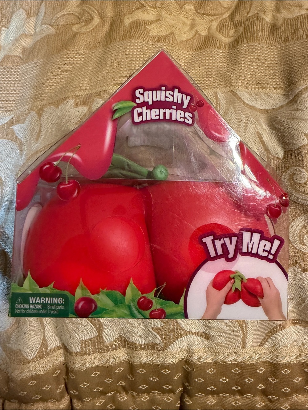 Authentic New Sealed Squishy Cherries Novelty Sensory Fidget Toy